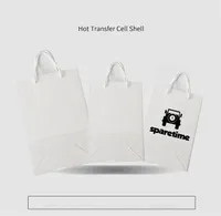 Boş Süblimasyon Kağıt Torba A3 A4 A5 Termal Transfer Karton Ambalaj Çanta Özel Logo Yaratıcı Hediye Tote Çanta Beyaz DIY