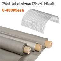 304 Rostfritt stål Mesh 50cm Bredd Mat Filter Metall Net Filtrering Vävnad Wove Wireple Screening Hem Köksfilter 211109