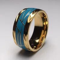 Cluster Rings Retro Qin Gu High Blue Turquoise Silver Ring Inlaid Trendy Fashion Female Jewelry Accessories