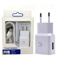 Top 9V1.67A 5V 2A Home Wall Charger Adapter Kits Quick Charge Fast Charging 2 in 1 EU US Plug Adapter With USB cable 2.0 Data Sync Cables
