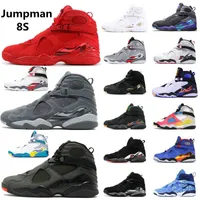 2021 Top Fashion Jumpman 8 8S Zapatos de baloncesto para hombre Valentines Day Cool Grey White Aqua Playoff Raid Quai BRED Alternate GS Tomar zapatillas deportivas de vuelo