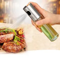 BBQ portable Huile d'olive Vinaigre Pulvérisateur de pulvérisateur Huile Portable Bouteille de bouteille Pour Outils Salade Distributeur de cuisine Cuisine 100ml
