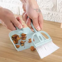Escova de Limpeza Pequena Vassoura Dustpan Set Kitchen Mini Desktop Sweeper Lixo Shovel Mop Mesa Ferramentas Home Kits Hand Push Varredores