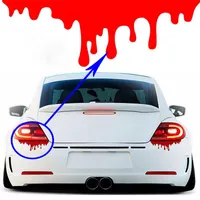 Yarış Styling Yansıtıcı Kırmızı Katil Arka Lambaları Damlayan Kan Araba Çıkartmaları Far Boya Çıkartmalar Modifiye Araba Çıkartmaları