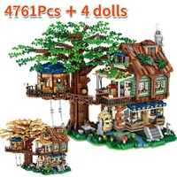 LOZ 1033 Nieuwe product Tree House 4761 stks Mini Bouwblok DIY Assembly Scene Model Speelgoed voor kinderen Verjaardagscadeau City Y0816