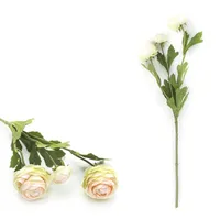 Искусственные ranunculus Цветы 42см Длинные настоящие луковицы сенсорные Шелковый цветок для украшения свадьбы декоративные венки