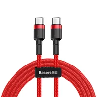 Câbles de charge rapide de type C BASEUS 60W USB pour Huawei Xiaomi Samsung QC3.0 FLASH CHARGER Cordon de téléphone portable Notebok Câble