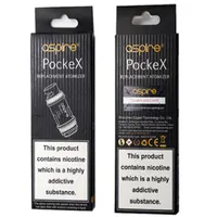 Aspire Pockex Bobina 0.6Ohm SS316 U-Tech Clapton Bobinas Substituição para Vape Pen Aspires Pocke Pocket Pocket Aio Istick Kit Cigarros em stockA11
