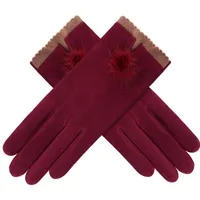 Five dita guanti inverno femminile elastico di dito pieno più velluto caldo per il ciclismo sportivo touch screen fresco esterno guidando guanti r6