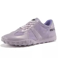 Sonbahar Yeni Bayan Rahat Ayakkabılar Rahat Aşınmaya dayanıklı Nefes Sneakers Beyaz Mor Sarı Kalın Tabanlı Koşu Ayakkabıları Kadın Boyutu 36-40