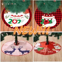 Nouvelle jupe d'arbre de Noël pour la famille de 4 avec masque de visage Buckap arbre de Noël décoration à la main maison sanité maison décor de Noël BT17