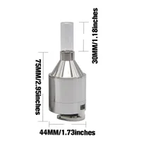44mm Smoking Mill Herb Grinder Metal Spice Spice Prusher Press per VAPorizer Tobacco Crushes Muller mano manovella 308 V2