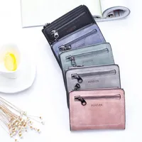 Brieftaschen Ishowtienda Frauen Brieftasche Einfache einfache Farbe Reißverschluss Münze Geldbörse Kurze Karteninhaber Handtasche Monederos Para Mujer cartesira