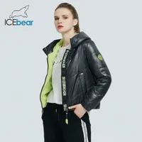 IceBear Frauen Herbstjacke Mode Frauen Parka Hohe Qualität Kapuzenmarke Kleidung GWC20067I 210925
