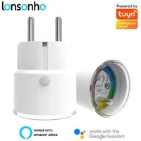 Lonsonho Tuya Smart Plug Mini WiFi 소켓 10A / 16A 유형 E 프랑스 EU 홈 오토메이션 호환 Alexa Google Home11