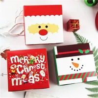 8 Styles Christmas Candy Box Favor Coffret Coffret Coques Cookies Tree Boîtes Boîtes De Noël Nouvel An de mariage Décoration GWF11977