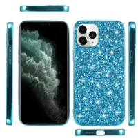 Slim Glitter Sparkle Shiny Phone Case для iPhone 14 13 12 11 11 Pro Max Samsung S21 S22 Z Flip Flod 3 4 TPU Shock -Reseach