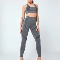Lantech Woman Sports Sports Souts Set Yoga Sets Tyert FitnLifting Attletic Black Sportswear Leggings Seamlsports Active X0629