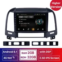 2GB RAM 2din Android Car dvd Radio Multimedia Player GPS Head Unit For 2005 2006 2007-2012 HYUNDAI SANTA FE