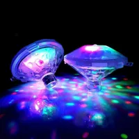 Floating Underwater Light RGB Submersible LED Disco party Light Glow Show Swimming Pool Hot Tub Spa Lamp Baby Bath Light Q0810