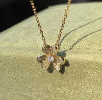 V Collier de pendentif en matériau en or avec diamants brillants pour femmes bijoux de mariage cadeau à goujon de timbre bracelet boucle d'oreille PS4872