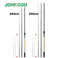 JOHNCOO Feather Feeder Rod 3.6m 3.9m Carbon Fishing Spinning Casting Travel Carp rod Test 90g 120g 150g 220226