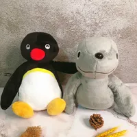 Pingu et broche poupée peluche peluche pincée jouet soft jouet pingouin sceau anime dessin animé collectionnables cadeau 23cm 2021 h0824