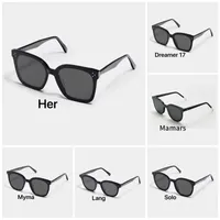 Sanfte Monster Sonnenbrillen für Männer Frauen 2020 Vintage Luxus Marke Designer Trending Produkte Acetat schwarz UV400 GM Sonnenbrille