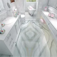 Обои на заказ самоклеящийся пола роспись 3D плитки современный простой мраморные обои ванная комната из ПВХ водонепроницаемый