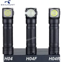 Skilhunt H04 H04R H04F LED-Taschenlampe Zwei angepasste UI Cree XML1200LM Taschenlampe Jagd Angeln Camping Flashligh + Stirnband 220110