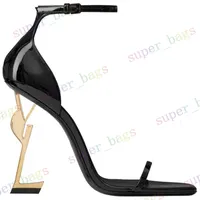 Talons Stiletto Yves Saint Laurent Sandals de luxe Designers Fashion Heel Femmes YSL Chaussures Robe Chaussure Summer Stupé Slipers 35 à 43