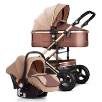 Luxo bebê carrinho de bebê alta landview 3 em 1, carrinho de bebê, carrinho portátil, bebê carrinho, bebê carro conforto, nascido pushchair1