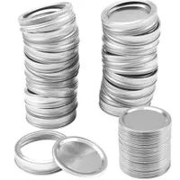 NEW Drinkware Lid 70MM/86MM Regular Mouth Bands Split-Type Leak-proof for Mason Jar Canning Lids Covers with Seal Rings DHL