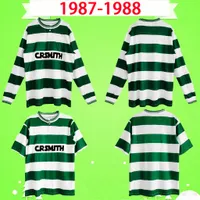 Celtic 1987 1988 Jerseys de football rétro 87 88 Shirts de football vintage McInally Johnston MacLeod Archdeacon Aitken Green Green Long Green blanc