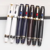 Limited edition Bohemies Classic Extend-retract Nib Fountain pen Top High quality 14K Business office Writing ink pens with Diamond and Serial Number