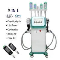 Body Cryotherapy Machine Price Vacuum Cavitation Slimming System 360 Cryolipolysy Lipolaser 체중 감량 장비 5 핸들