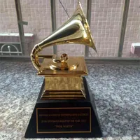 Grammy Award Gramophone Metal Trophy 1:1 Scale Size NARAS Music Souvenirs Statue