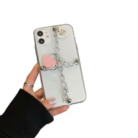 Handy-Fälle Süße und coole Liebesschloss-Kette iPhone12 Softshell-Anti-Herbst-Apple XR-Boden 13Promax anwendbar