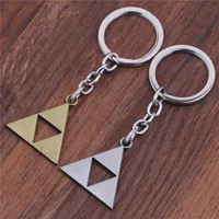 سلاسل الحلي وصول أسطورة Zelda المعادن المفاتيح مثلث قلادة سلاسل مفتاح الجملة 10pcs / lot