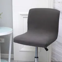 Chair Covers 1x Counter Pub Stool Cover Polyester Side Short Back Kitchen Seat Slipcovers Bar Furniture Protector