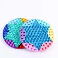 Colorful Decompression Toys Bubble Checkers board Stress Reliever Fidget Toy Autism Special Needs Sensory Gifts for Kids Party Game DHL Tiktok CT26w