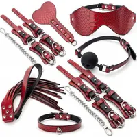 Sm Binding Set of Decompression Toys Pu Handcuffs Ten Piece Husband and Wife Flirting Alternative 0XAM