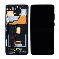 Dla Samsung Galaxy S20 Ultra LCD Panele Dotyk dotykowy Digitizer z zespołem Ramki Replacement Naprawa telefonu komórkowego Wyświetlacz Czarne kropki