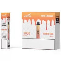 Original Yuoto Luscious Disposable Vape pen 3000puff E Cigarettes Kit 5% 8ml Pre-Filled Pods Cartridge 1350amh Battery 12 colors Wholesale Electronic Cigarette