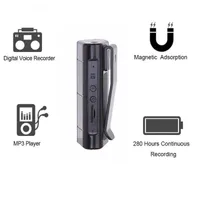 Digital Voice Recorder SK-111 Audio Dictaphone 8 GB Registrazione del suono Tempo di record lungo circa 280 ore Potente clip magnetico LED