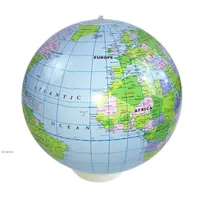 NewInflatable globo mundo mundo terra oceano mapa bola geografia aprendizagem educacional praia bola crianças brinquedo home escritório decoração rrd12222