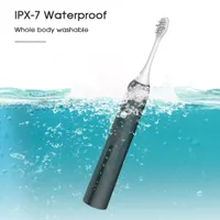 Oralredner Schwarz Weiß USB Fast Ladung IPX7 Wasserdicht Für Unisex Sonic Elektrische Zahnbürste Set Pinsel sauber Wiederherstellung Zahnweiß