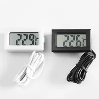 Professinal Mini Digital LCD Probe Aquarium Fridge Freezer Thermometer Thermograph Temperature for Refrigerator -50~ 110 Degree FY-10 219C3