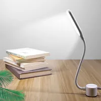Tischlampen Flexible LED Schreibtischlampe USB-Stecker und Spielschlafzimmerlesen mit weißem Licht 6w Nacht stufenlosen Dimmen