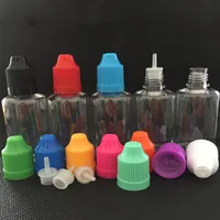 DHL 30ml E-Liquid E-Saft-Haustier-Kunststoff-leerer Speicher-Flasche-Vape-Ecig-Öl-Nadel-Troppfe-Flaschen Container Jar tragbar mit kinderfesten Kappen